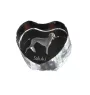 Saluki, Persian Greyhound, Arabian hound, Gazelle hound I - a photo of a dog in crystal, crystal heart, unique photo frame from the Art-Dog brand