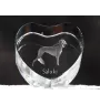 Saluki, Lévrier persan I - une photo de chien dans un cristal, un cœur en cristal, un cadre photo exceptionnel de la marque Art-Dog