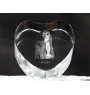 Saluki, Persian Greyhound, Arabian hound, Gazelle hound - a photo of a dog in crystal, crystal heart, unique photo frame from the Art-Dog brand