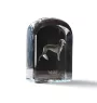 Saluki, Lévrier persan I - un cube de cristal avec une photo, une photo de chien dans le cristal, un presse-papiers cubique de la marque Art-Dog