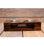 Saluki, Persian Greyhound, Arabian hound, Gazelle hound - wooden stand with bowls for a dog, steel dog bowls, a gift for adopting a dog from the Art-Dog brand