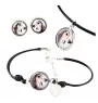 Saluki, Persischer Windhund - Schmuckset in einer Schachtel, Halskette, Ohrringe, Armband, Produkte der Marke Art-Dog