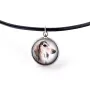 Saluki, Persian Greyhound, Arabian hound, Gazelle hound - jewelry with your photo box, set of necklace and earrings, personalized products from the Art-Dog brand