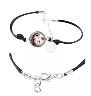 Saluki, Lévrier persan - bracelet dans une boîte avec votre photo, bijoux féminins, cadeau parfait de la marque Art-Dog