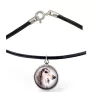 Saluki, Persian Greyhound, Arabian hound, Gazelle hound - necklace in a box, elegant decoration, pendant from the Art-Dog brand