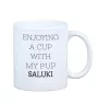 Saluki, Persian Greyhound, Arabian hound, Gazelle hound - cup with a geometric dog image and the inscription Art-Dog