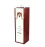 Saluki, Persian Greyhound, Arabian hound, Gazelle hound - geometric box with a picture and inscription for wine by Art-Dog