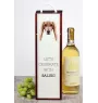 Saluki, Lévrier persan - une boîte géométrique avec une photo et un texte pour le vin de la marque Art-Dog