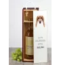 Saluki, Persian Greyhound, Arabian hound, Gazelle hound - geometric box with a picture and inscription for wine by Art-Dog