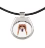 Saluki, Lévrier persan - collier avec une photo et un motif géométrique de la marque Art-Dog