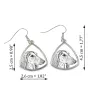 Saluki, Lévrier persan I - boucles d'oreilles avec chien, boucles d'oreilles pendantes avec photo, bijoux personnalisés avec impression de la marque Art-Dog