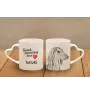 Saluki, Persian Greyhound, Arabian hound, Gazelle hound I - cup with a dog, adorable cup with a heart-shaped handle, universal gift from the Art-Dog brand