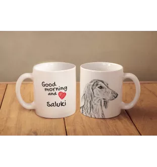 Chart perski, Saluki I kubek z psem good morning Art-Dog