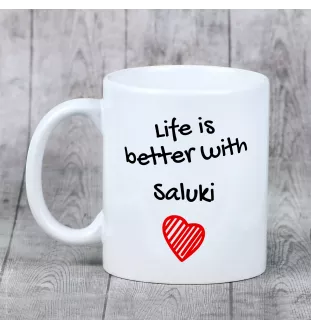 Saluki, Lévrier persan I - tasse avec chien, tasse avec photo, cadeau personnalisé de la marque Art-Dog