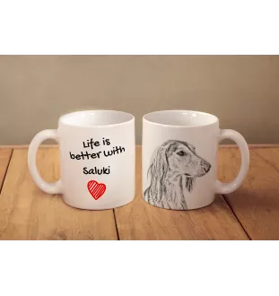 Chart perski, Saluki I kubek z psem life is better Art-Dog