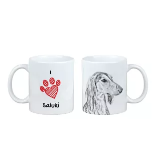 Saluki, Persian Greyhound, Arabian hound, Gazelle hound I - cup with a dog, cute cup with graphics, a gift with your photo from the Art-Dog brand