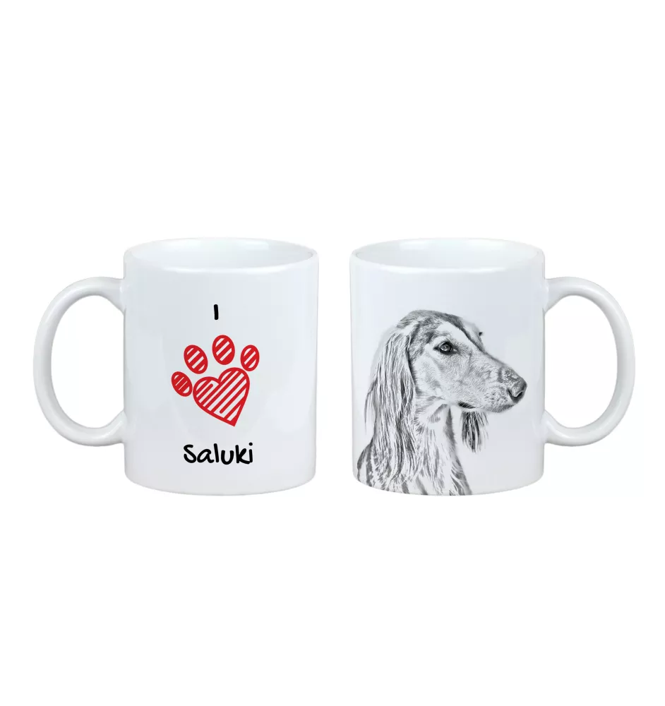 Saluki, Persian Greyhound, Arabian hound, Gazelle hound I - cup with a dog, cute cup with graphics, a gift with your photo from the Art-Dog brand