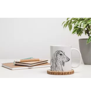 Saluki, Persischer Windhund I - Tasse mit Hund, entzückende Tasse mit Grafik, Geschenk mit Ihrem Foto von der Marke Art-Dog