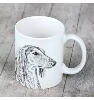 Saluki, Persian Greyhound, Arabian hound, Gazelle hound I - cup with a dog, cute cup with graphics, a gift with your photo from the Art-Dog brand