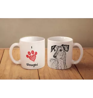 Saluki, Persischer Windhund - Tasse mit Hund, entzückende Tasse mit Grafik, Geschenk mit Ihrem Foto von der Marke Art-Dog