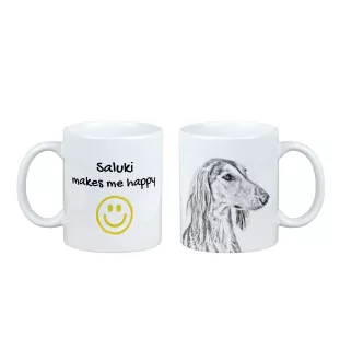 Saluki, Lévrier persan I - tasse avec chien, une tasse joyeuse pour les amoureux des chiens, un cadeau personnalisé de la marque Art-Dog