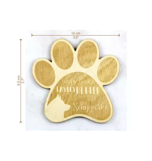 Schipperke - Sous-verre mug, sous-verre gravé avec chien, cadeau pour amoureux des chiens par la marque Art-Dog