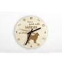 Samojede, Samoyed, Samojedenhund, Samojedenspitz - Uhr mit Hund, Holzuhr mit Gravur, personalisierte Uhr von Art-Dog