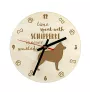 Schipperke - horloge avec chien, horloge en bois avec gravure, horloge personnalisée par Art-Dog