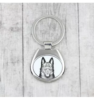 Schipperke, Little Black Devil, Little Captain - keychain with a dog, keychain with a print, personalized pendant from the Art-Dog brand