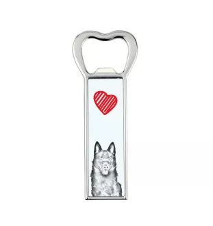 Schipperke - ouvre-bouteille avec chien, ouvre-bouteille personnalisé pour réfrigérateur, cadeau unique pour homme de la marque Art-Dog