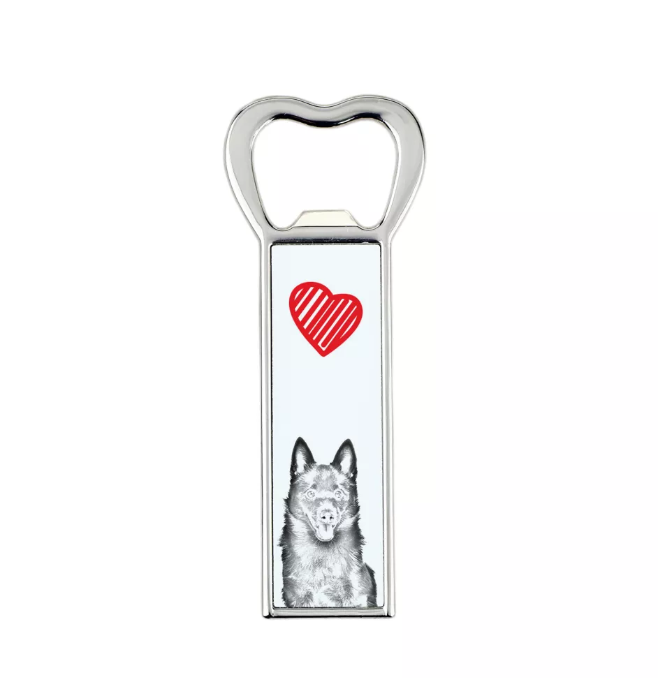 Schipperke - Flaschenöffner mit Hund, personalisierter Flaschenöffner für den Kühlschrank, ein einzigartiges Geschenk für Männer von der Marke Art-Dog
