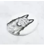 Schipperke - une plaque commémorative avec une photo de chien, une plaque funéraire avec une impression, une plaque ovale personnalisée de la marque Art-Dog