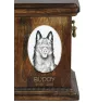 Schipperke, Little Black Devil, Little Captain - commemorative plaque with a photo of a dog, tombstone with a print, personalized oval plaque from the Art-Dog brand