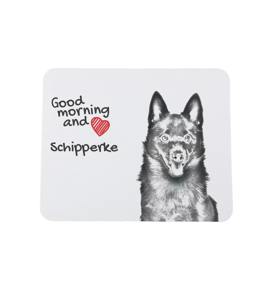 Schipperke - tapis de souris personnalisé avec impression, tapis de souris personnalisé avec chien, accessoire unique pour employé de bureau de la marque Art-Dog