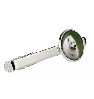 Samoyed, Bjelkier, Samoiedskaya Sobaka - tie clip, ornament, jewelry for an evening outfit by Art-Dog