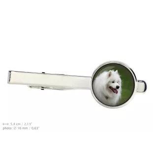 Samojede, Samoyed, Samojedenhund, Samojedenspitz - Krawattennadel, Schmuck, Schmuckstück für das Abendkleid der Marke Art-Dog