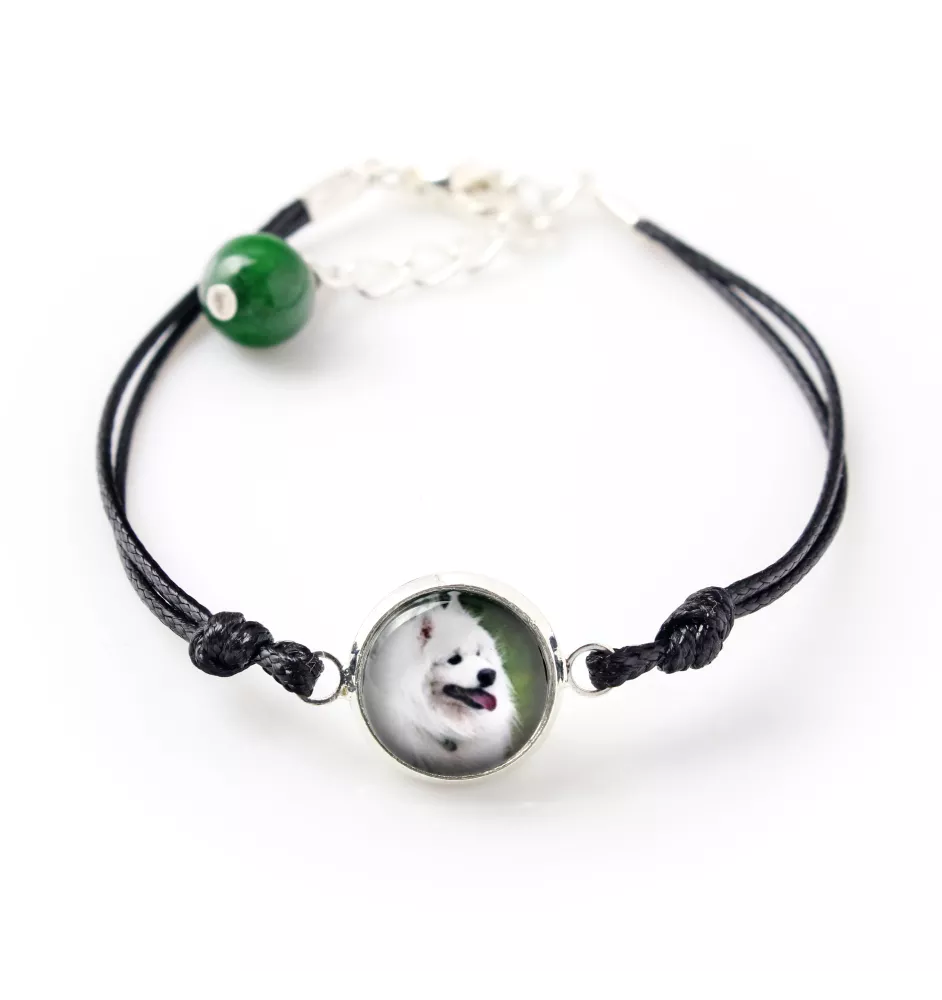 Samoyède - bracelet avec votre photo faite à la main, bijoux unique de la marque Art-Dog