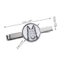 Schipperke, Little Black Devil, Little Captain - tie clip with a dog, personalized tie clip, a unique gift for a man from the Art-Dog brand