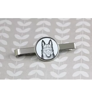 Schipperke - Krawattenklammer mit Hund, personalisierter Krawattenclip, einzigartiges Geschenk für Männer von der Marke Art-Dog