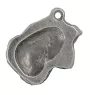 Schnauzer IV - Silver-plated key ring with dog, handbag decoration, backpack pendant by Art-Dog brand