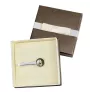 Samojede, Samoyed, Samojedenhund, Samojedenspitz - Krawattennadel in der Box, stilvolle Krawatte, personalisierter Schmuck der Marke Art-Dog