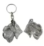 Schnauzer - Silver-plated dog pendant, handbag decoration, backpack pendant by Art-Dog brand