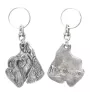 Schnauzer I - Pendentif chien argenté, décoration de sac à main, pendentif sac à dos par la marque Art-Dog
