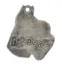Schnauzer I - Silver-plated dog pendant, handbag decoration, backpack pendant by Art-Dog brand