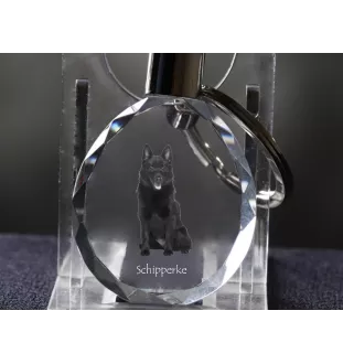 Schipperke brelok do kluczy owalny z psem Art-Dog
