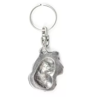 Schnauzer IV - Pendentif chien argenté, décoration de sac à main, pendentif sac à dos par la marque Art-Dog