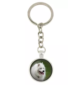 Samoyed, Bjelkier, Samoiedskaya Sobaka - keychain in a box, own photo, keychain pendant from Art-Dog brand