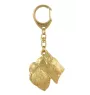 Schnauzer - Gilded key ring with dog, handbag decoration, luxury accessory by Art-Dog brand