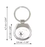 Samoyed, Bjelkier, Samoiedskaya Sobaka - keychain with a dog, keychain with a print, personalized pendant from the Art-Dog brand