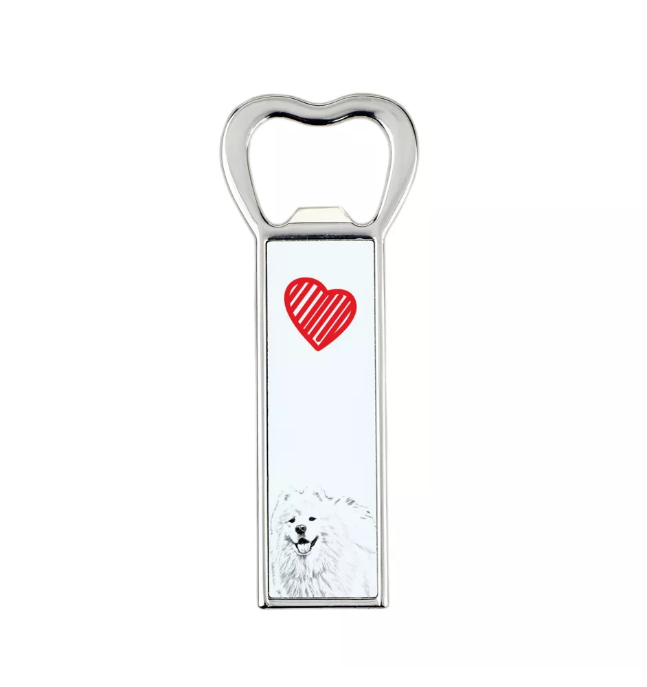 Samoyède - ouvre-bouteille avec chien, ouvre-bouteille personnalisé pour réfrigérateur, cadeau unique pour homme de la marque Art-Dog